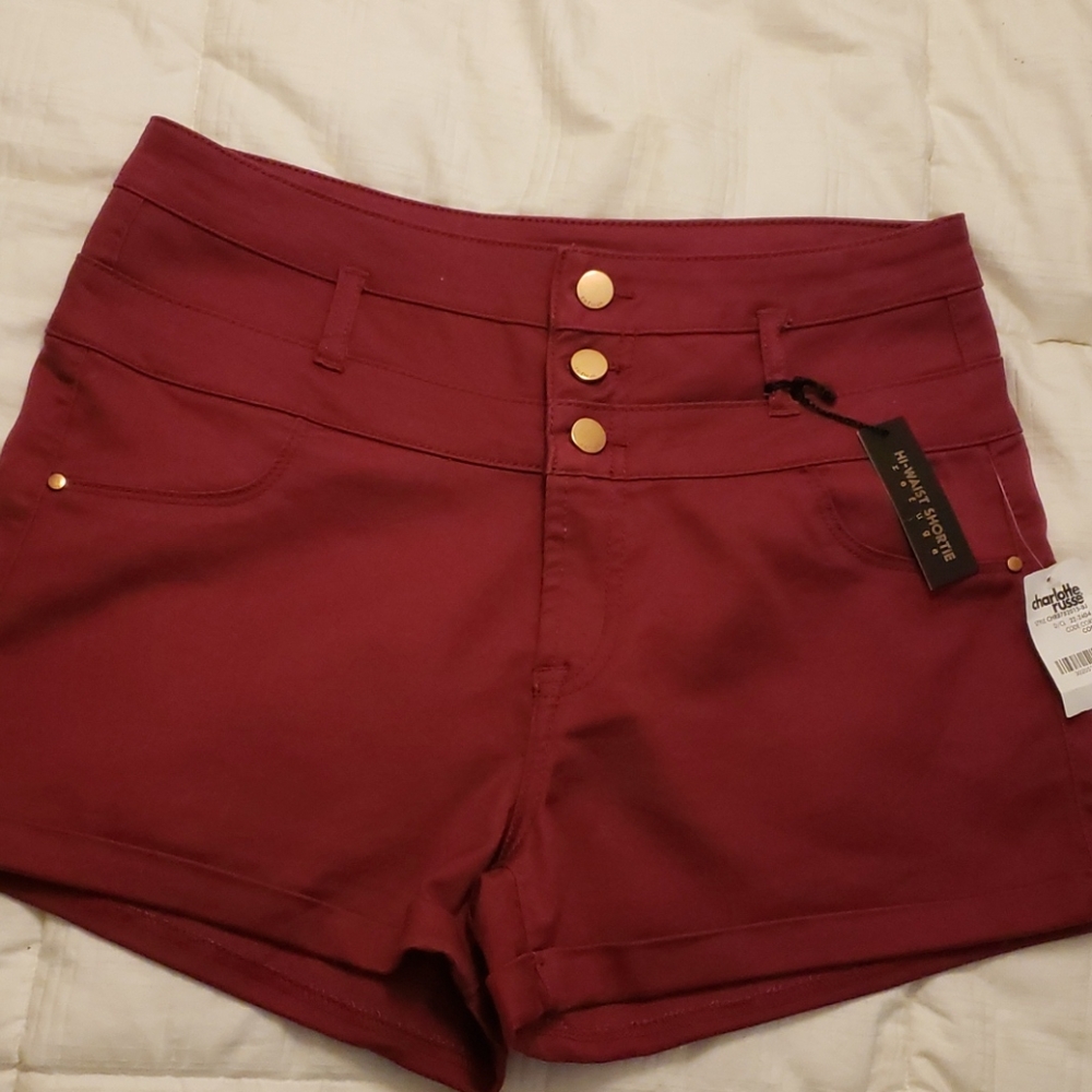 Refuge High Waist Shorts Size 8 NWT